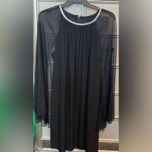 R&M Richards Black Long Sleeve Dress